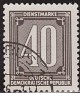 Germany 1956 Numeros 40 DM Negro Scott O31